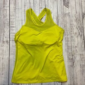 Soybu Soirée Crossover Mesh Back Tank Top. Size Large. EUC